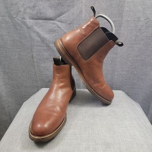 Onward Reserve Highland Leather Brown Chelsea Ankle Boots Men's SZ 11.5